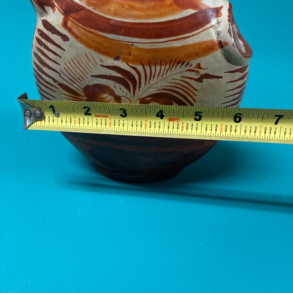 Vintage Mexican Pottery Water Pitcher - Picture 7 of 9